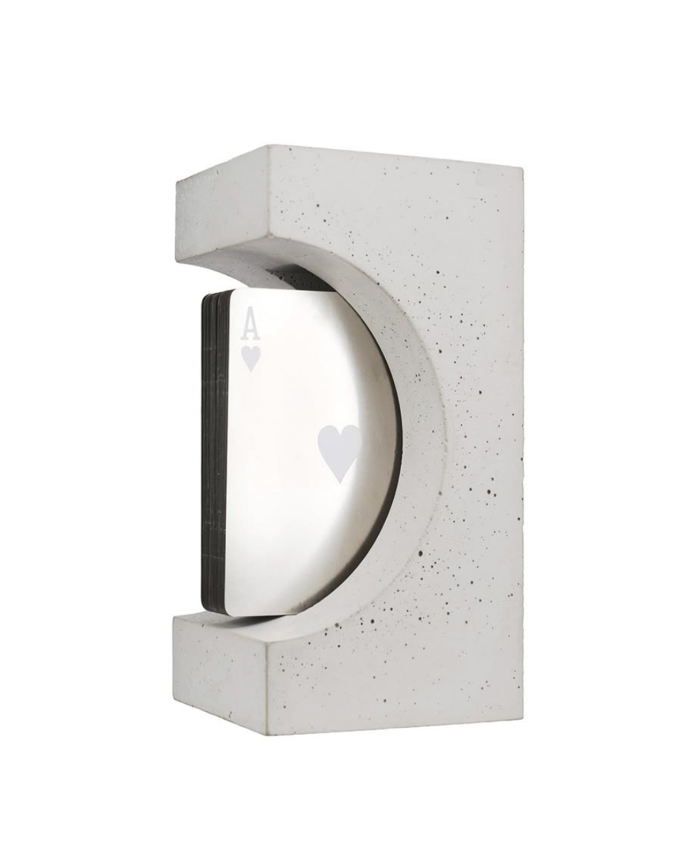 Steel Deck — concrete bookstand holding the steel deck