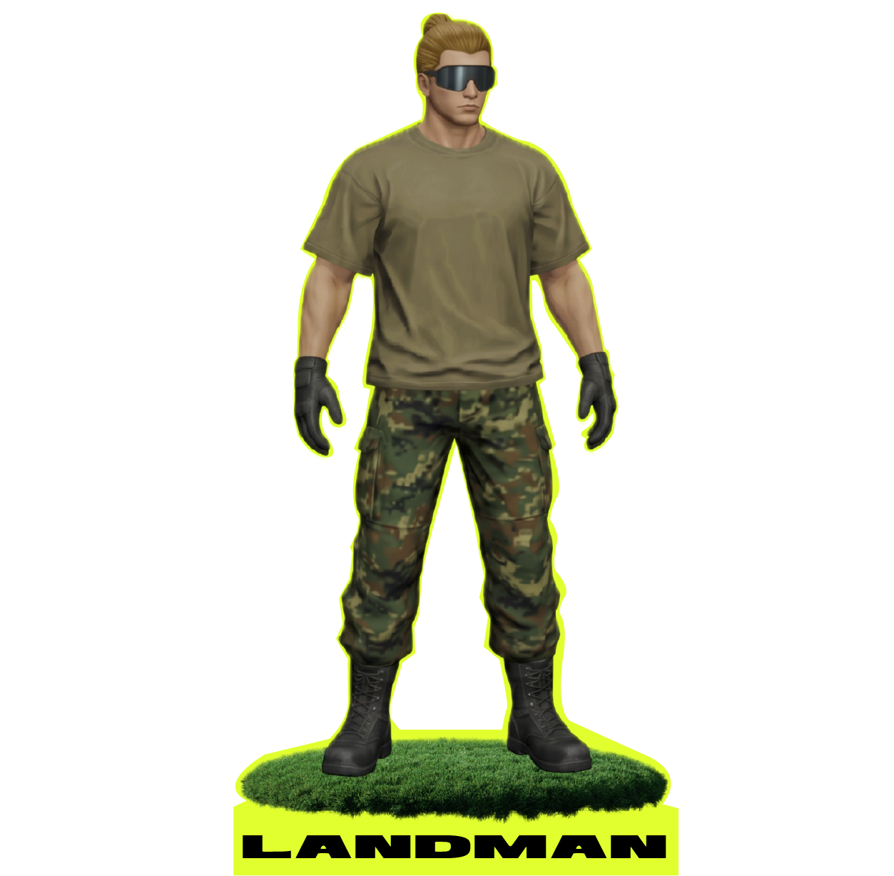 LANDMAN — character and brand concept