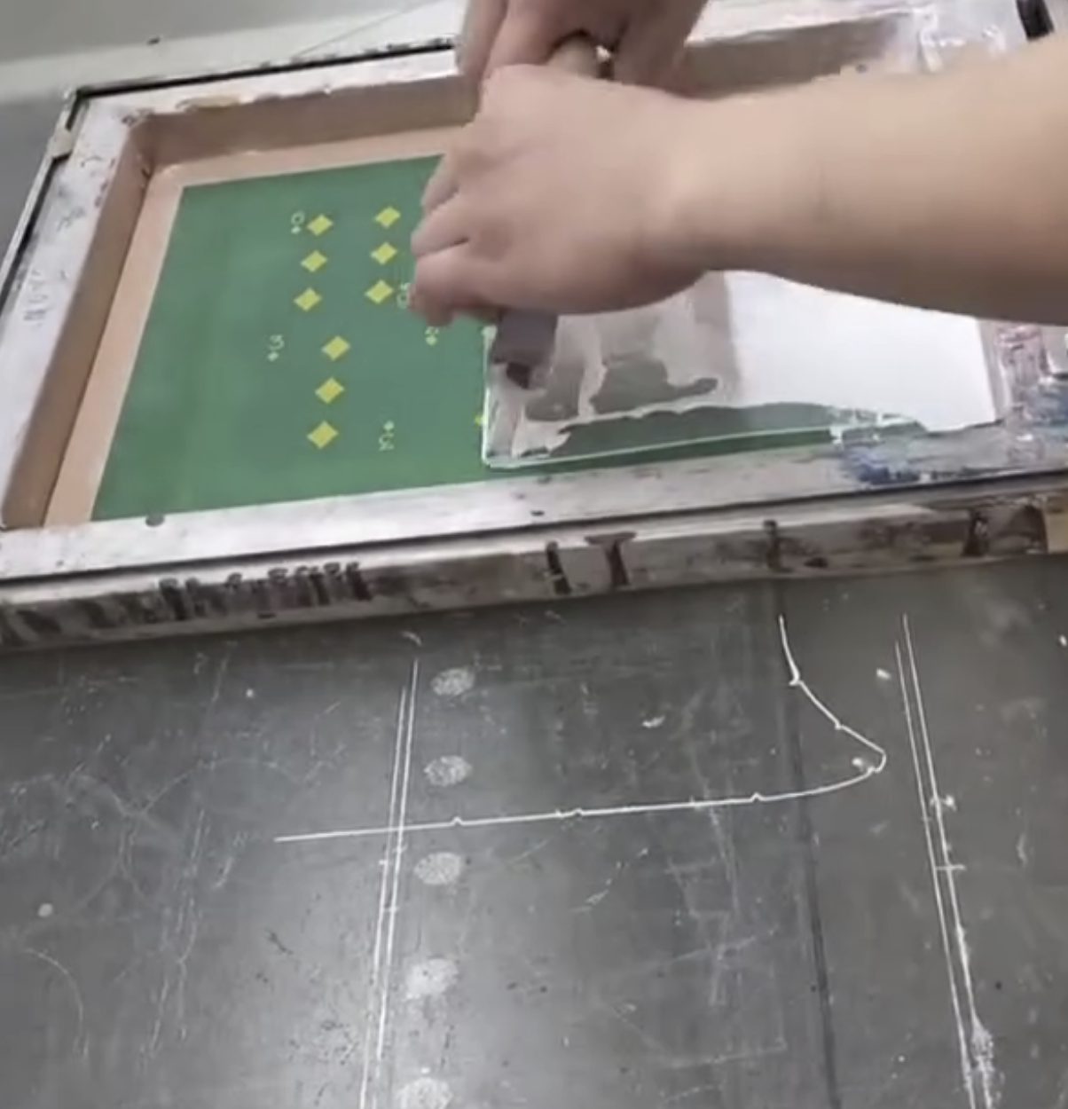 Steel Deck — screen printing the card artwork
