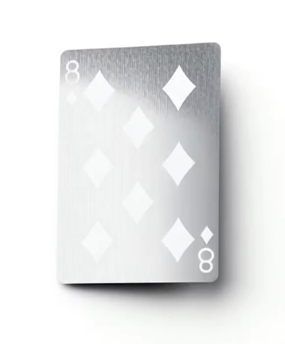 Steel Deck — eight of diamonds steel card