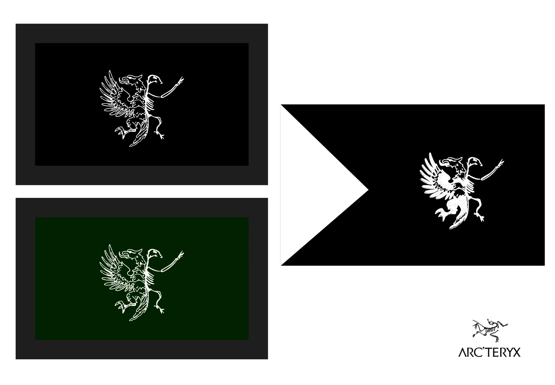 GORPFlags — final flag designs with the archaeopteryx emblem