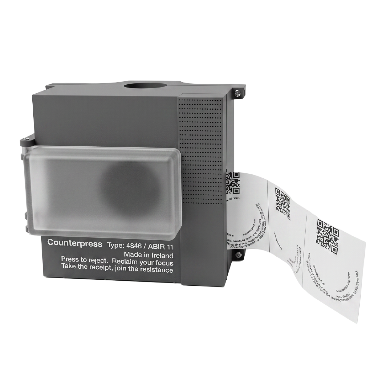 Counterpress — receipt printing device